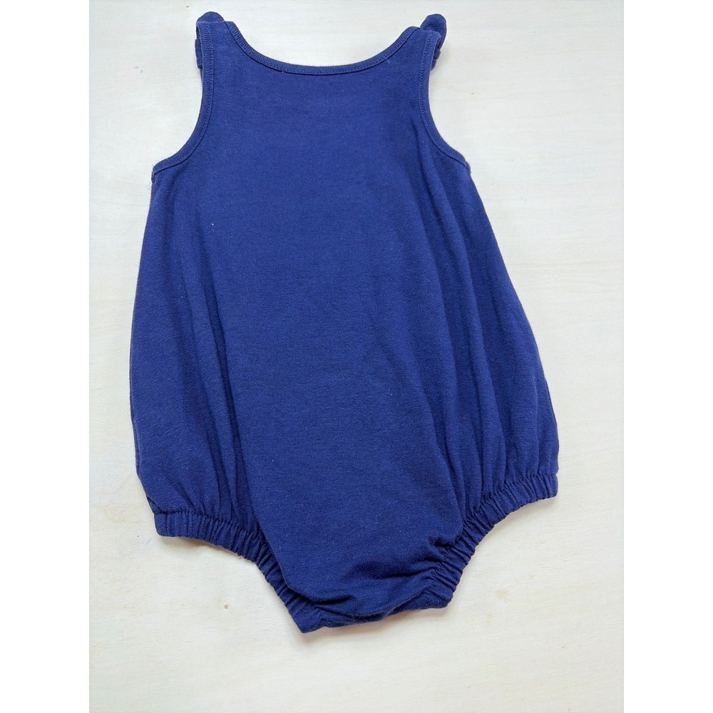 Cat & Jack Baby Navy Born to Sparkle Firework Romper Bodysuit 3M-6M 4th of July - Picture 3 of 4
